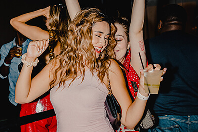 A girl dancing